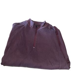 Pro Tour size large Purple Quarter-Zip Pullover gray for golf excellent cond